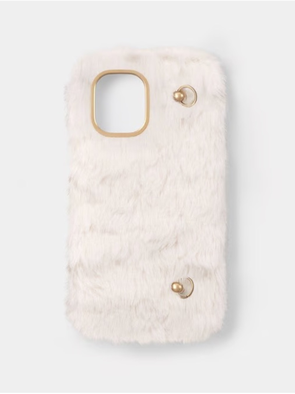 Heyday White Faux Fur iPhone 17 Phone Case